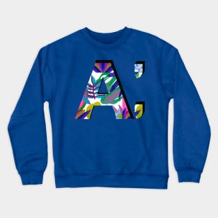 Big letter A. creative for names on A Crewneck Sweatshirt